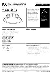 Boss Illumination THOR PLUS 225 Product Manual