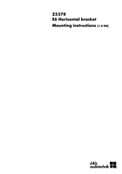 D&B Audiotechnik Z5378 Mounting Instructions