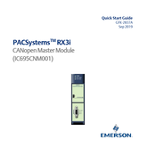 Emerson IC695CNM001 Quick Start Manual