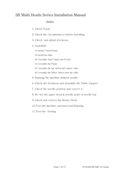 SWF SB Series Installation Manual