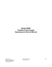 Ametek ORTEC 4002P Operating And Service Manual