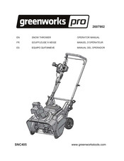 Greenworks Pro SNC405 Operator's Manual