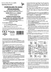 Ldt M-DEC-DC-F Operating	 Instruction