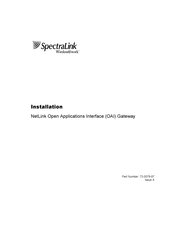 SpectraLink MOG730 Installation Manual