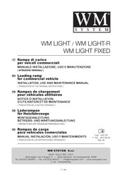 WM System WM LIGHT-R Installation, Use And Maintenance Manual