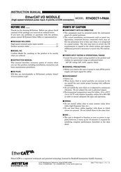 M-system EtherCAT R7I4DECT-1-PA8A Instruction Manual