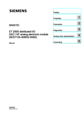 Siemens SIMATIC 6ES7135-4MB02-0AB0 Manual
