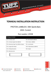 Tuff Tonneaus 693SB Installation Instruction