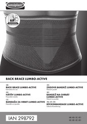 Sensiplast 298792 Instructions For Use Manual