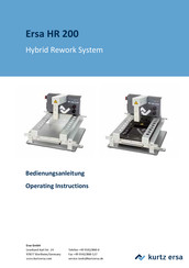 Kurtz Ersa HR 200 Operating Instructions Manual