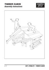 Creative Play TIMBER CABIN Assembly Instructions Manual