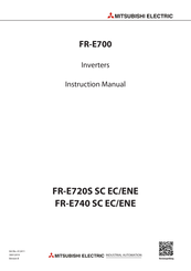 Mitsubishi Electric FR-E700 Instruction Manual