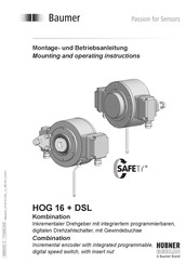 Baumer Hubner HOG 16 + DSL Mounting And Operating Instructions