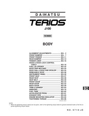Daihatsu TERIOS J100 Service Manual