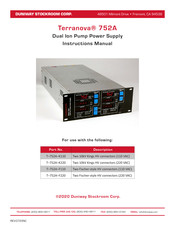 DUNIWAY Stockroom T-752A-F110 Instruction Manual