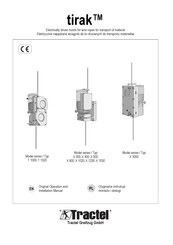 Tractel T 1020 Original Operation And Installation Manual