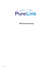 PureLink MPX 50 User Manual