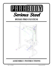 Parabody Serious Steel Pro System Assembly Instructions Manual