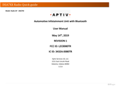 Aptiv DEA7 Series Quick Manual