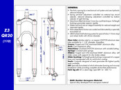 Marzocchi Z3 QR20 Manual