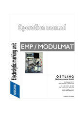 OSTLING EMP/MODULMAT Operating Manual