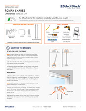 SelectBlinds Architect Roman Shades Installation Manual