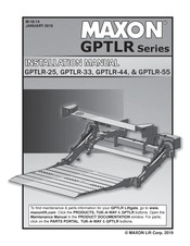 Maxon GPTLR Series Installation Manual