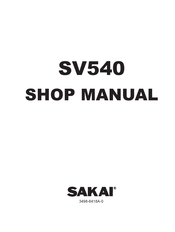 Sakai SV540 Shop Manual