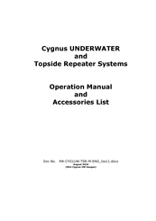 Cygnus UW-TSR Operation Manual