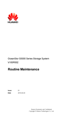Huawei Quidway S5000 Series Routine Maintenance