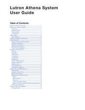 Lutron Electronics Athena User Manual