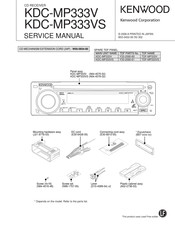 Kenwood Kdc Mp333v Manuals Manualslib