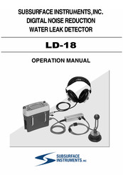 SubSurface Instruments LD-18 Operation Manual