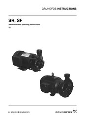 Grundfos SR Installation And Operating Instructions Manual