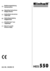EINHELL HES 550 Operating Instructions Manual