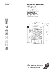 Endress+Hauser eco-graph Operating Instructions Manual