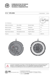 eta ETA 2094 Technical Communication