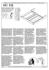 WIEMANN 991 918 Assembly Instructions Manual