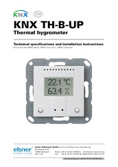 elsner elektronik KNX TH-B-UP Technical Specifications And Installation Instructions
