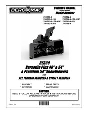 Bercomac Versatile Plus Owner's Manual
