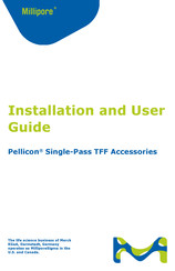 Millipore Pellicon Single Pass TFF Installation And User Manual