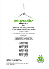 MT-Propeller MTV-27 R Series Operation And Installation Manual