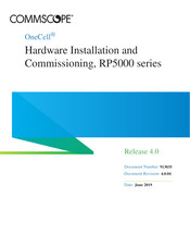 Commscope OneCell RP5000 Series Hardware Installation And Commissioning