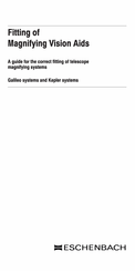 Eschenbach 16732 Fitting Instructions Manual