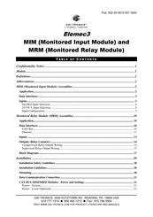 Hubbell GAI-Tronics Elemec3 MIM Manual