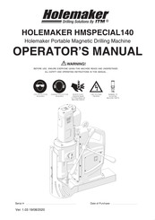 HOLEMAKER HMSPECIAL140 Operator's Manual