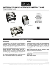 Perlick MOBS-42TE Installation And Operation Instructions Manual