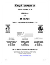 Engineered air EngA M-TRAC1 User's Operation Manual