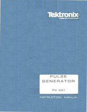 Tektronix PG 501 Instruction Manual