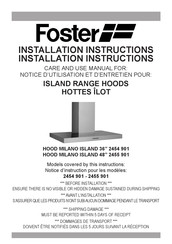 Foster 2455 901 Installation Instructions Manual